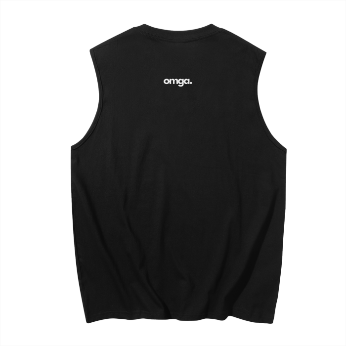 "OMGA" Sleeveless Tank Top - 230 GSM