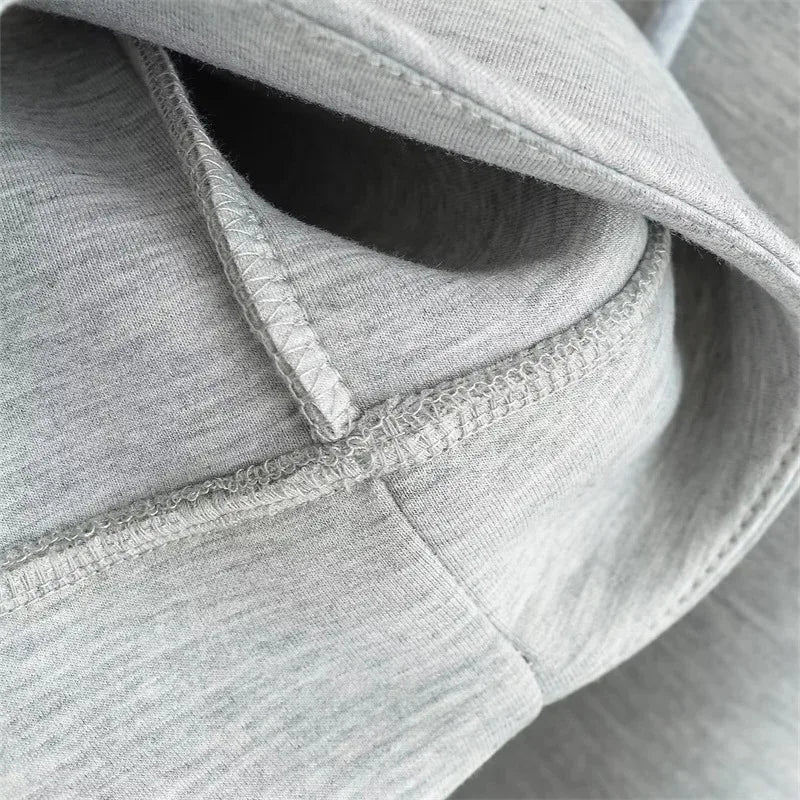 Heather Zipper Hoodie - Loose Fit