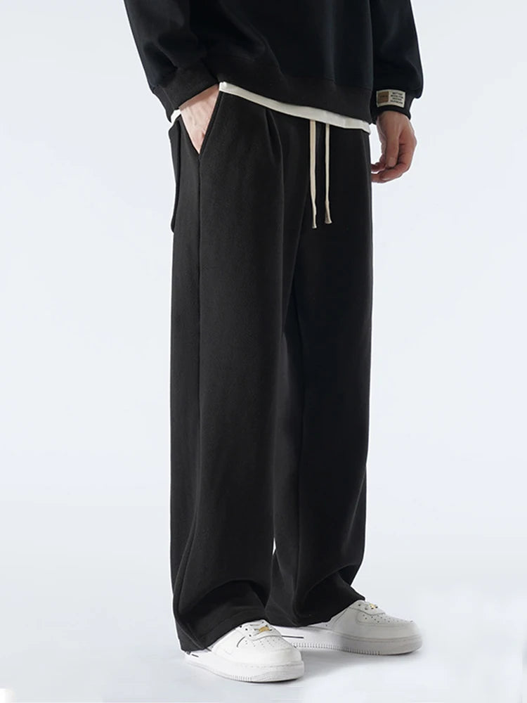 Men's Sweatpants - Wide Leg Straight Loose Fit