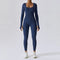 Seamless Yoga Fitness Bodysuit - Long-Sleeved