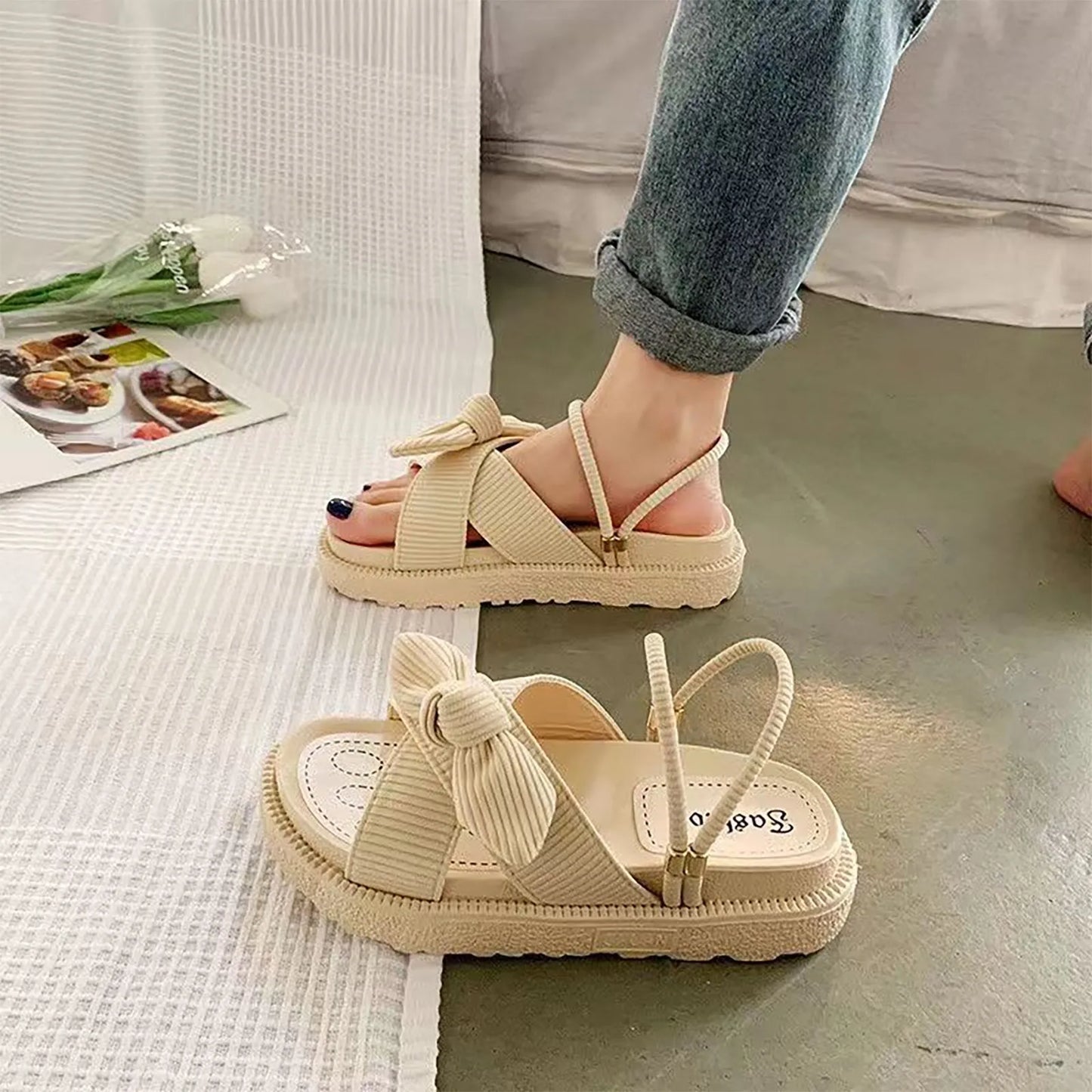 Roman Platform Sandals For Women - Casual Open Toe