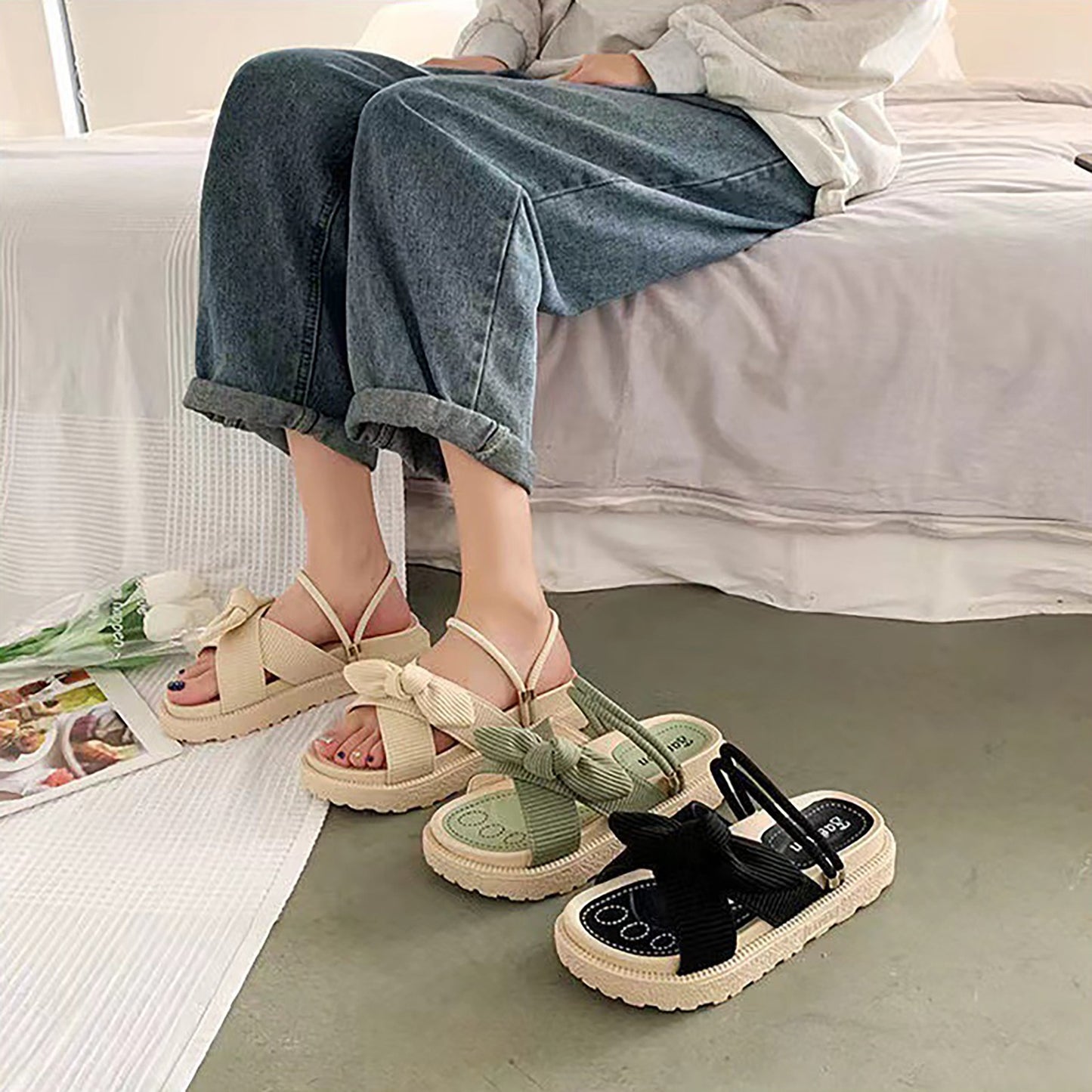 Roman Platform Sandals For Women - Casual Open Toe