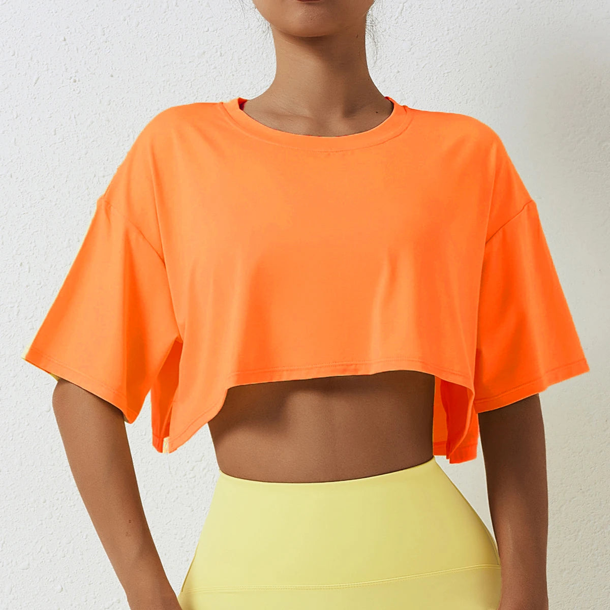 Women's Short Sleeve Crop Top - Loose Fit