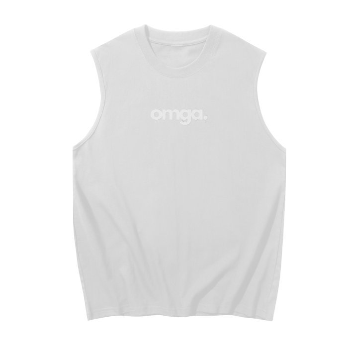 "OMGA" Sleeveless Tank Top - 230 GSM